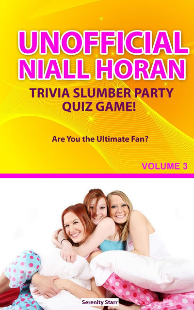 Ty trivia sur Niall Horan non officiel jeu de quiz de sommeil volume 3