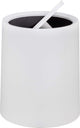 Wenko poubelle atri 6 litres en plastique blanc, avec couvercle pivotant et seau intérieur - poubelle - poubelle - poubelle - poubelle - blanc