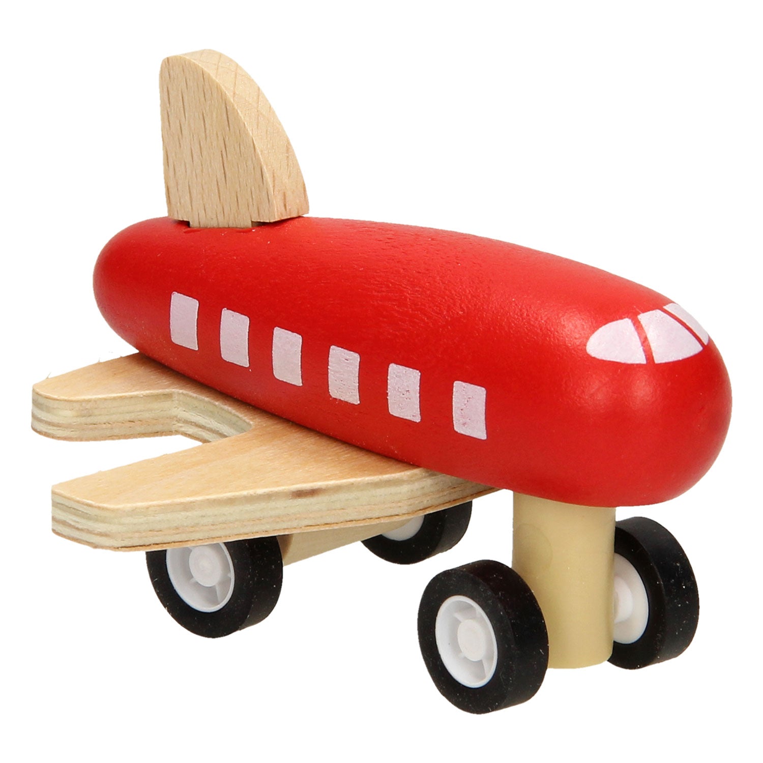 Avion en bois avec ruban de route, 8mtr