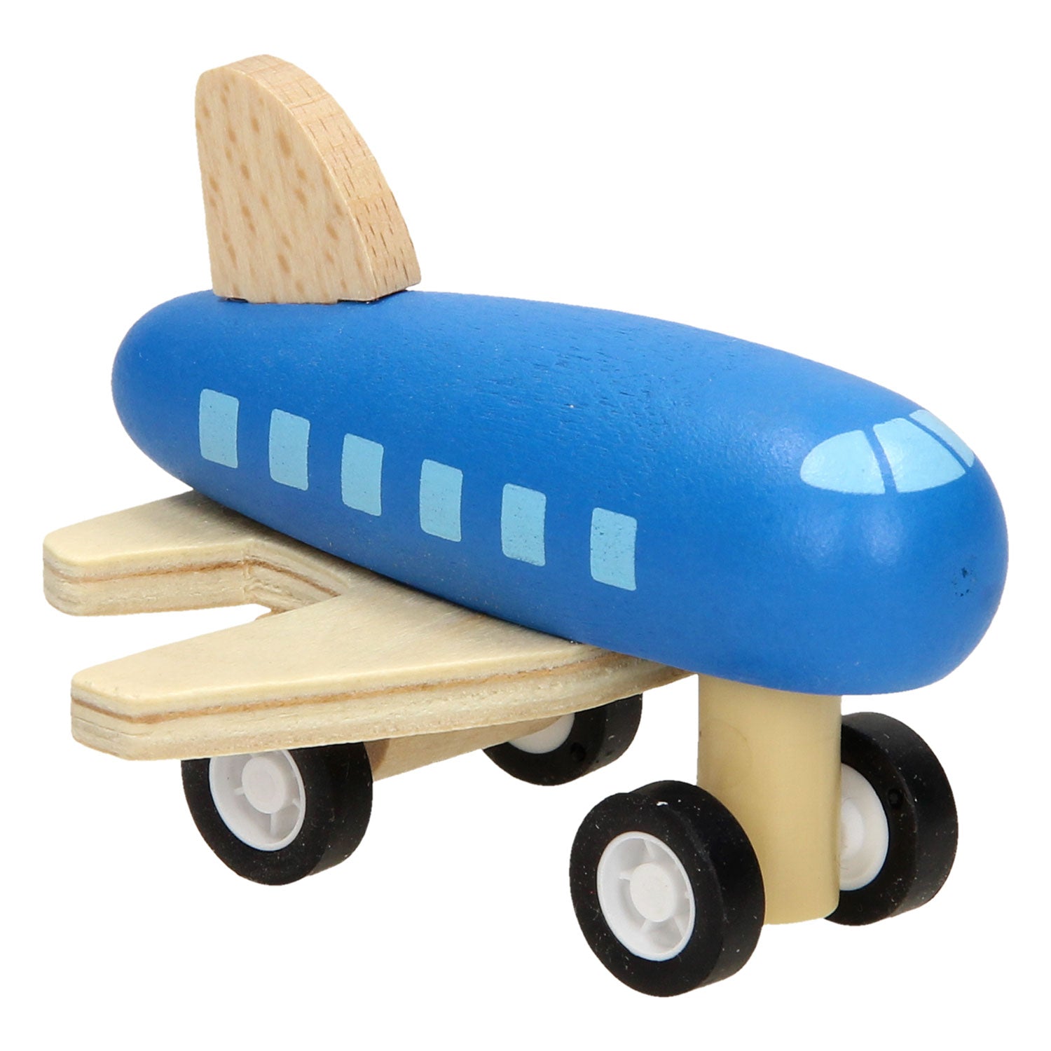 Avion en bois avec ruban de route, 8mtr
