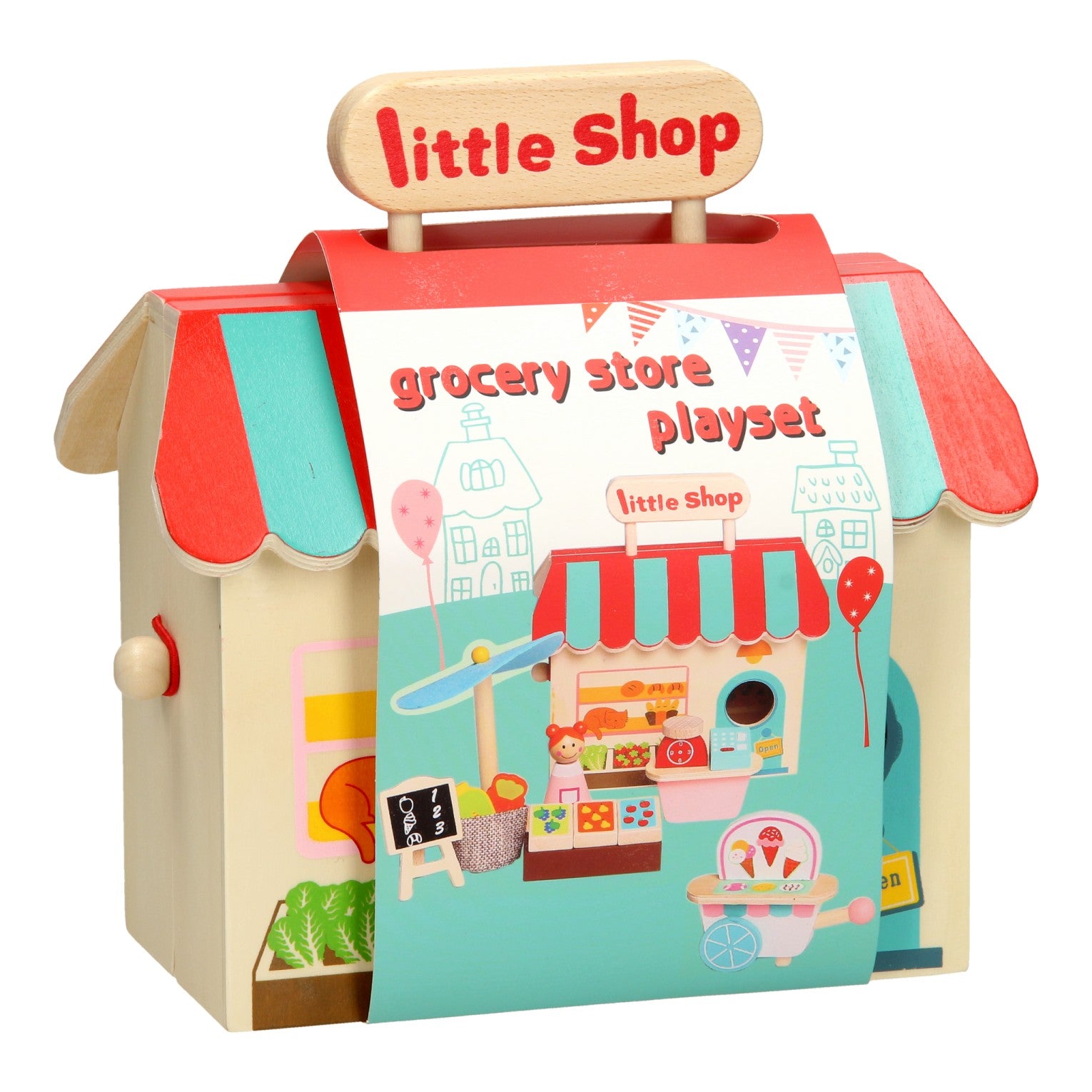 Jeu de supermarché portable Set Wood