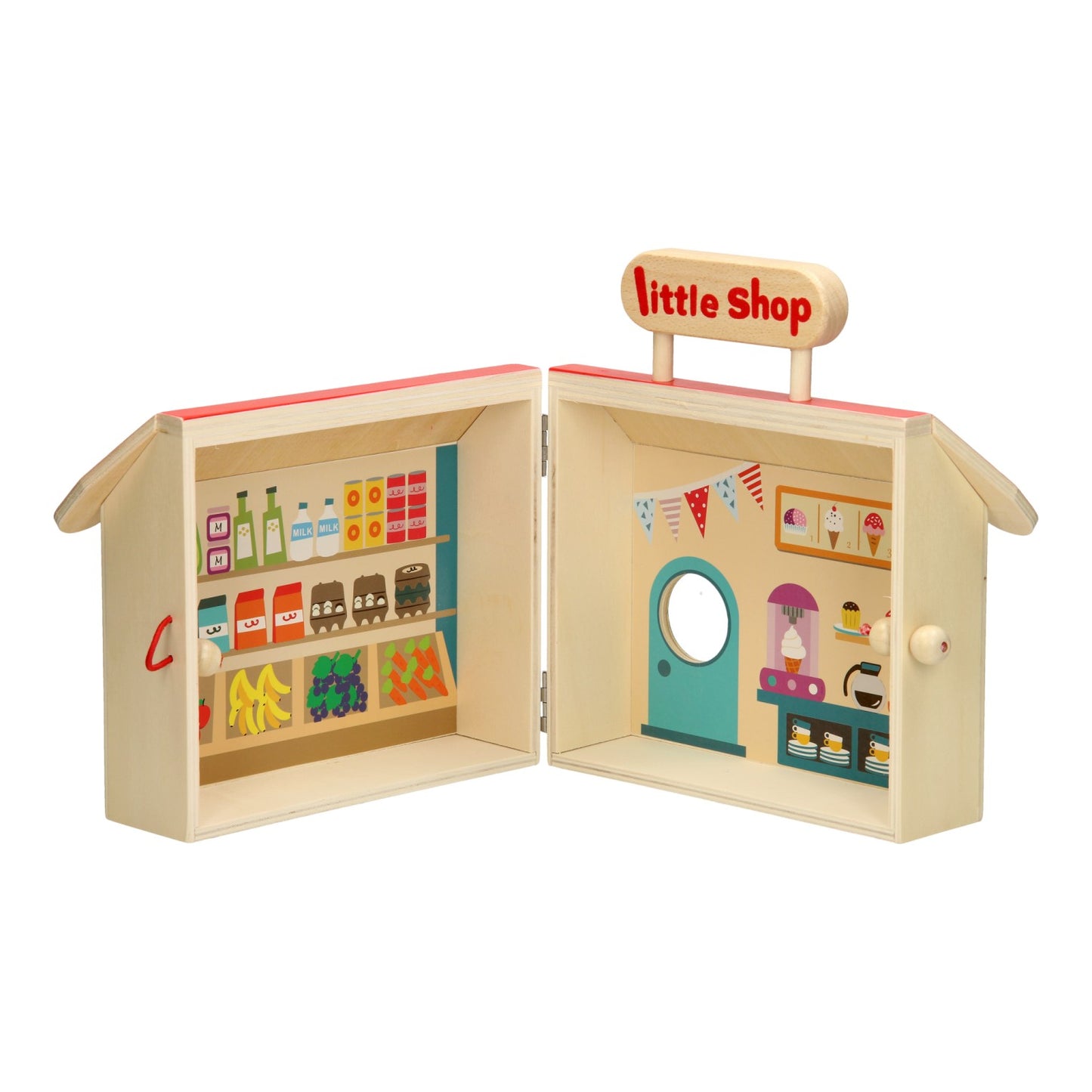 Jeu de supermarché portable Set Wood