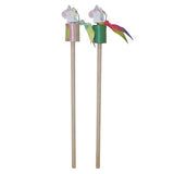 Bâton en bois avec ruban de danse licorne - afbeelding 2