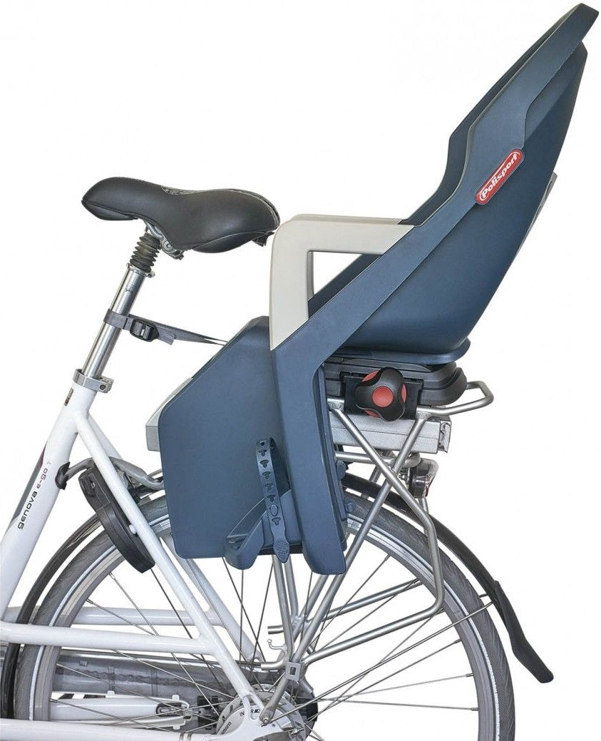 Polisport Child siège derrière Guppy Maxi + avec la crème de jeans de confirmation de transport (CFS)