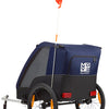 Trailer pour enfants Polisport sans kit de marche bleu gris