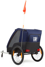Trailer pour enfants Polisport sans kit de marche bleu gris - afbeelding 2