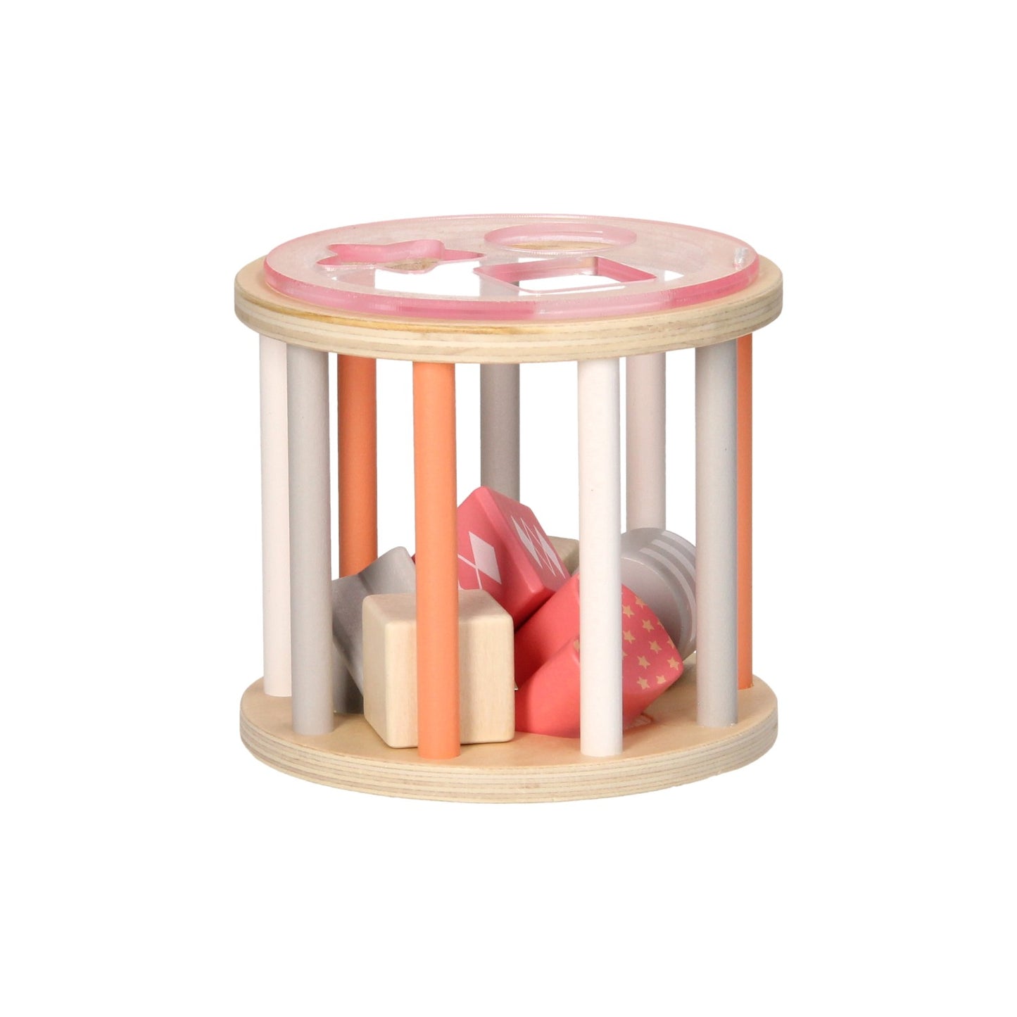 Ragagement en bois ragoût rose pastel rose
