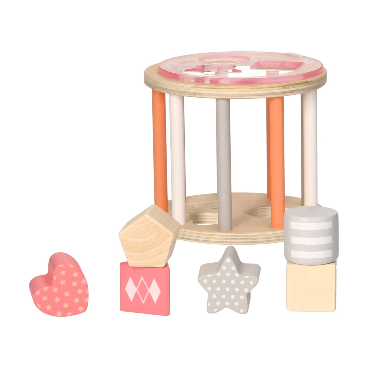 Ragagement en bois ragoût rose pastel rose