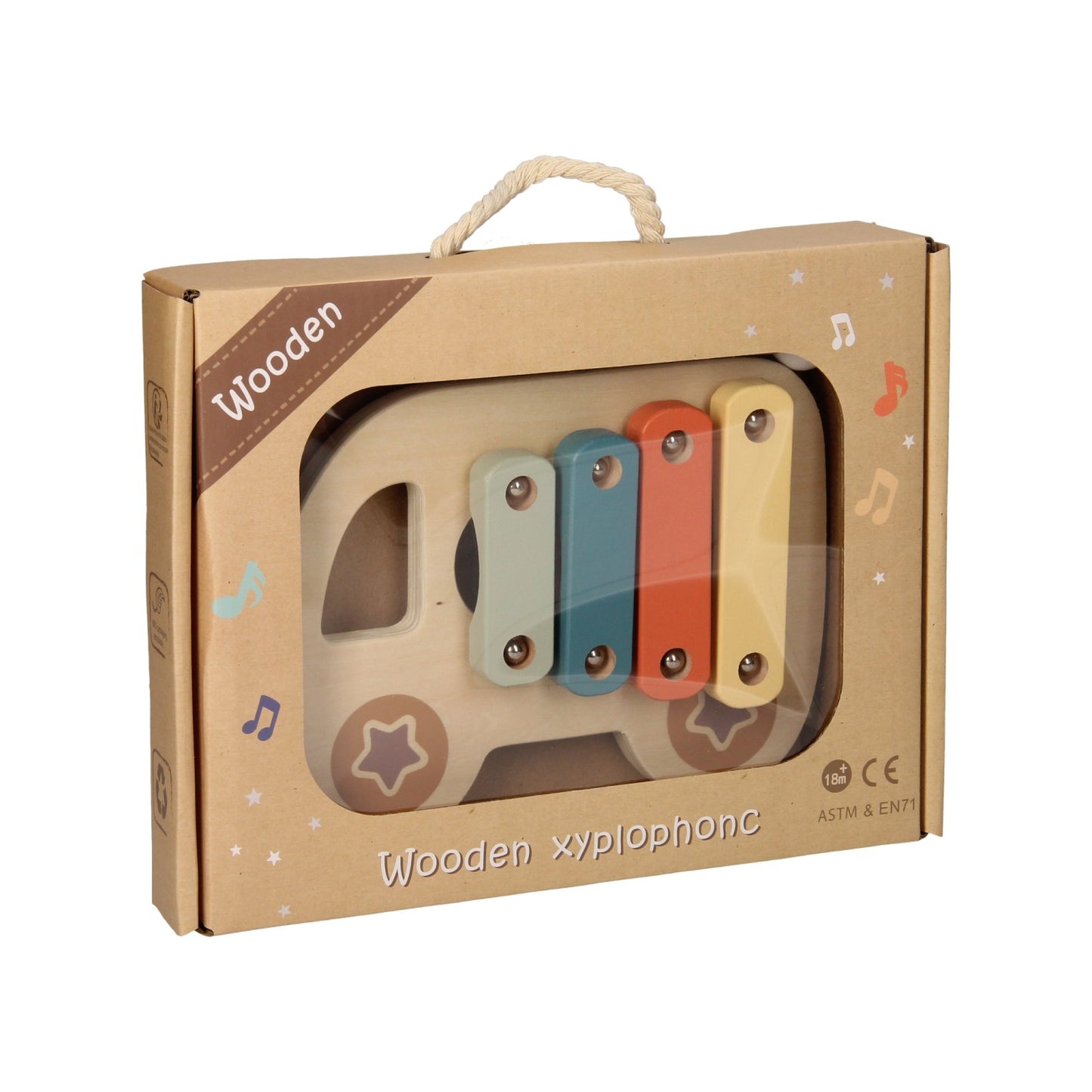 voiture en bois xylophone