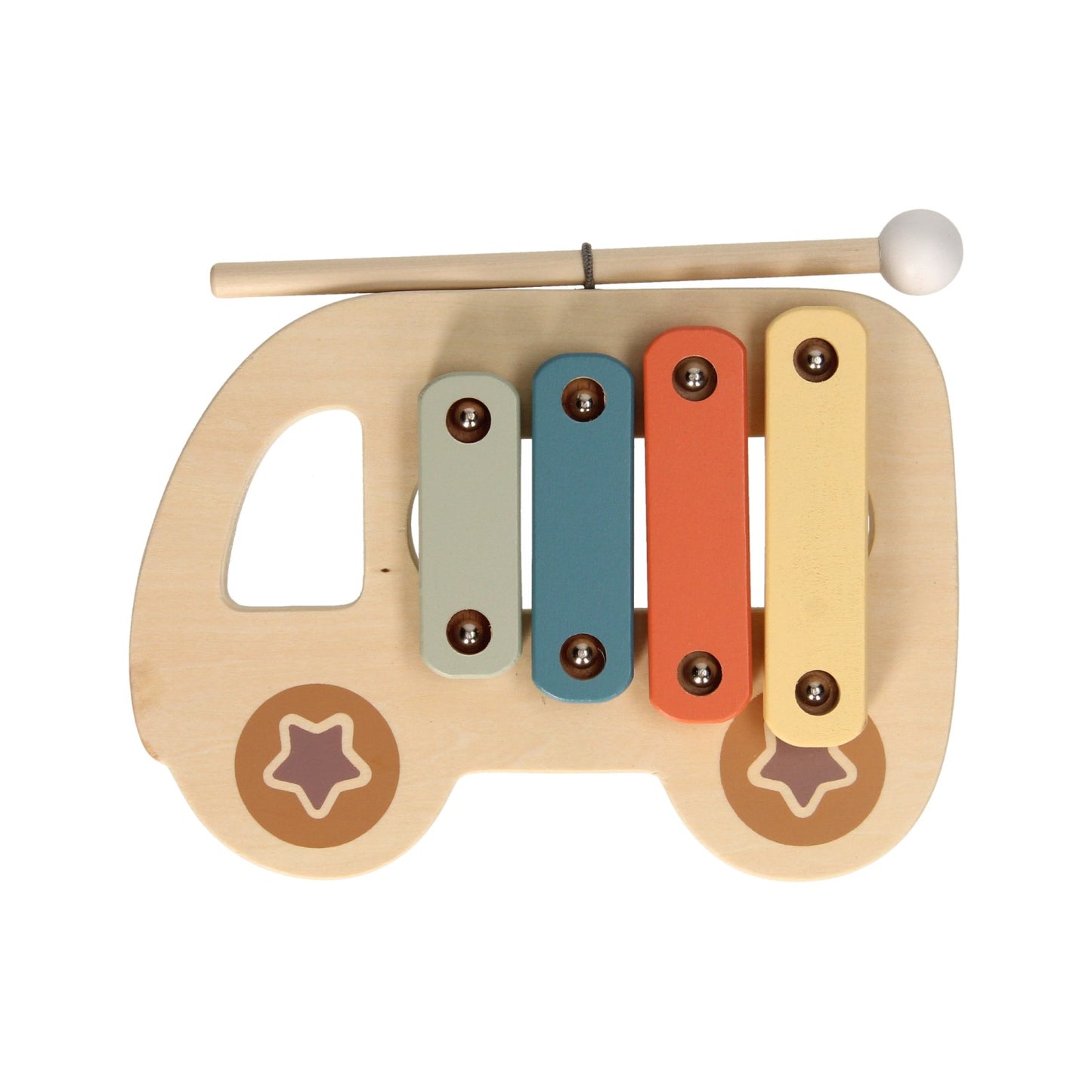 voiture en bois xylophone