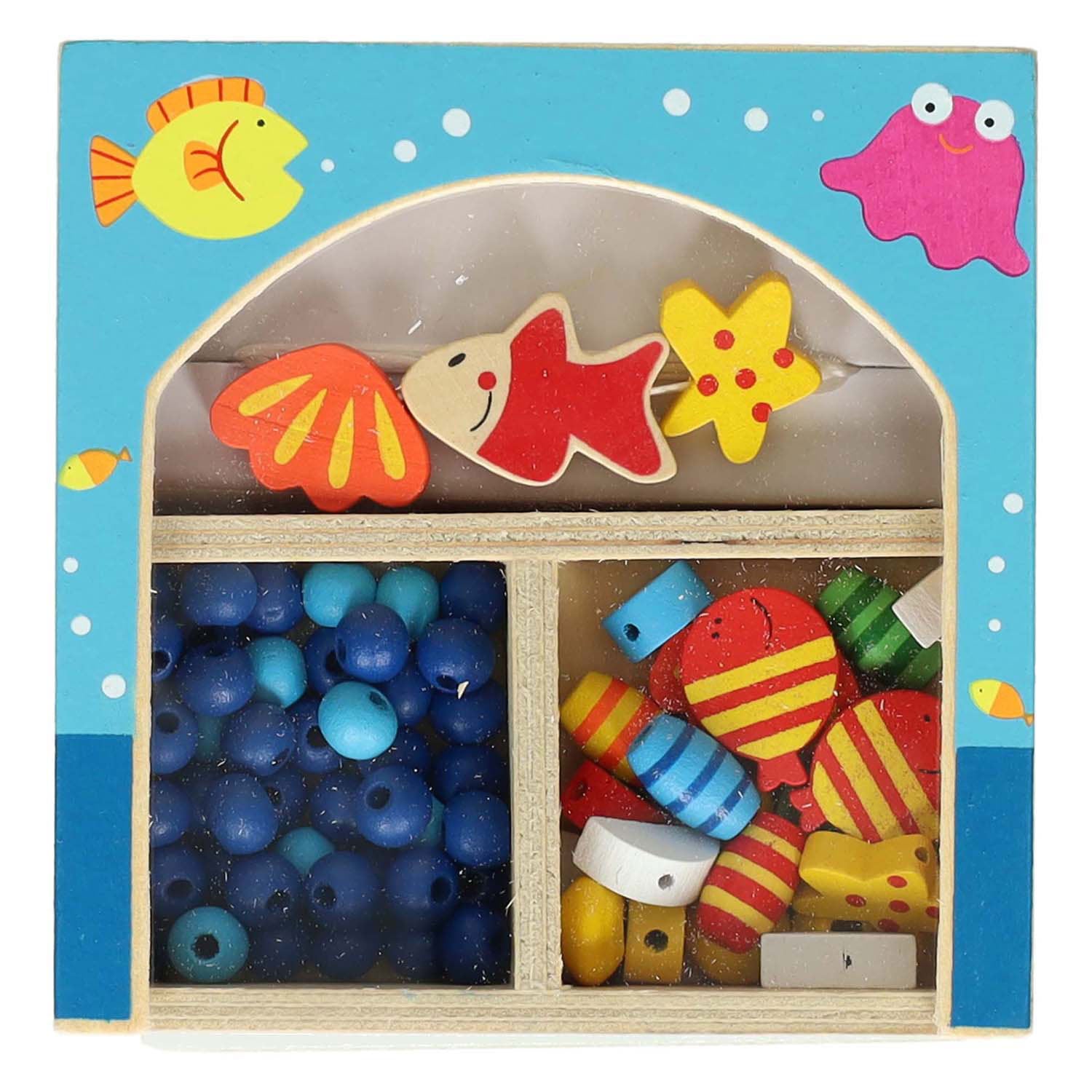 Boîte à perles en bois