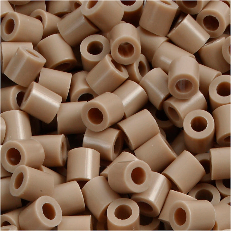 Perles à repasser Nabbi, dim. 5x5 mm, diamètre intérieur 2,5 mm, moyen, beige (32248), 1100 pièces 1 boîte