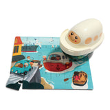 Topbright Wooden Jigsaw Puzzle avec bateau à vapeur, 24e. - afbeelding 1