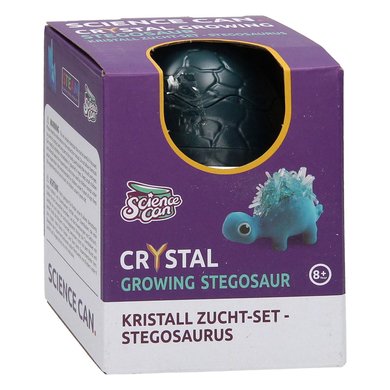 Kit de culture de dinosaure en cristal Stegosaurus