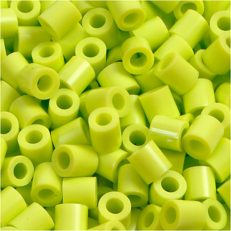 Perles à repasser Nabbi, dim. 5x5 mm, diamètre intérieur 2,5 mm, moyen, vert citron (32241), 1100 pièces 1 boîte