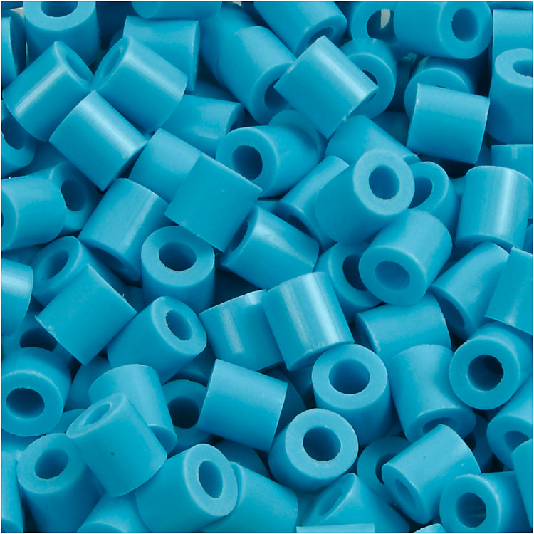 Perles à repasser Nabbi, dim. 5x5 mm, diamètre intérieur 2,5 mm, moyen, turquoise (32256), 6000 pièces 1 boîte