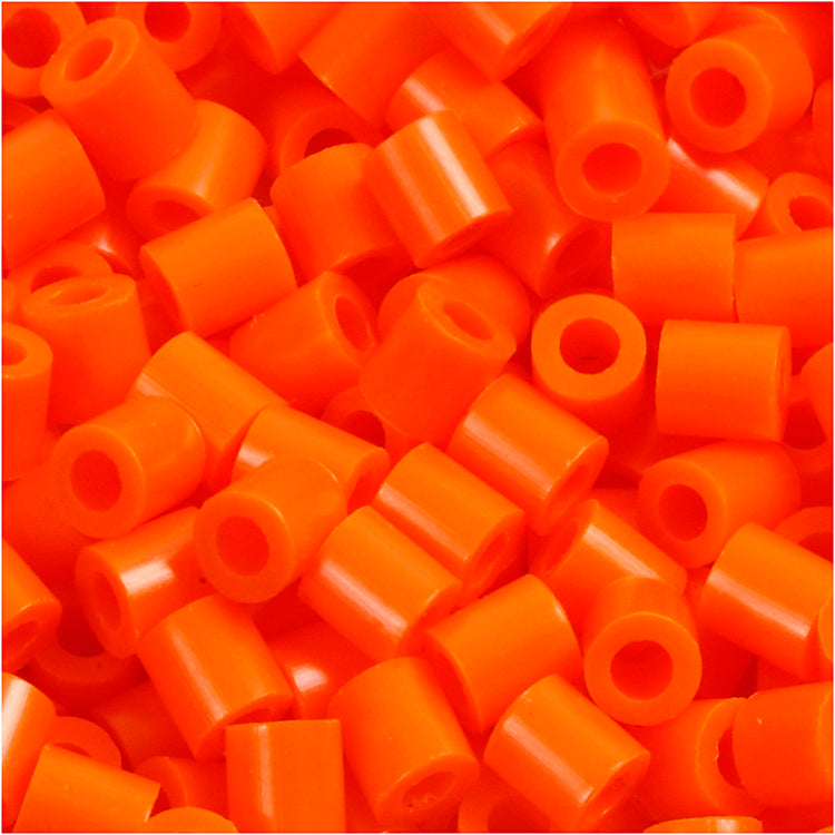 Perles à repasser Nabbi, dim. 5x5 mm, diamètre intérieur 2,5 mm, moyen, orange vif (32233), 6000 pièces 1 boîte