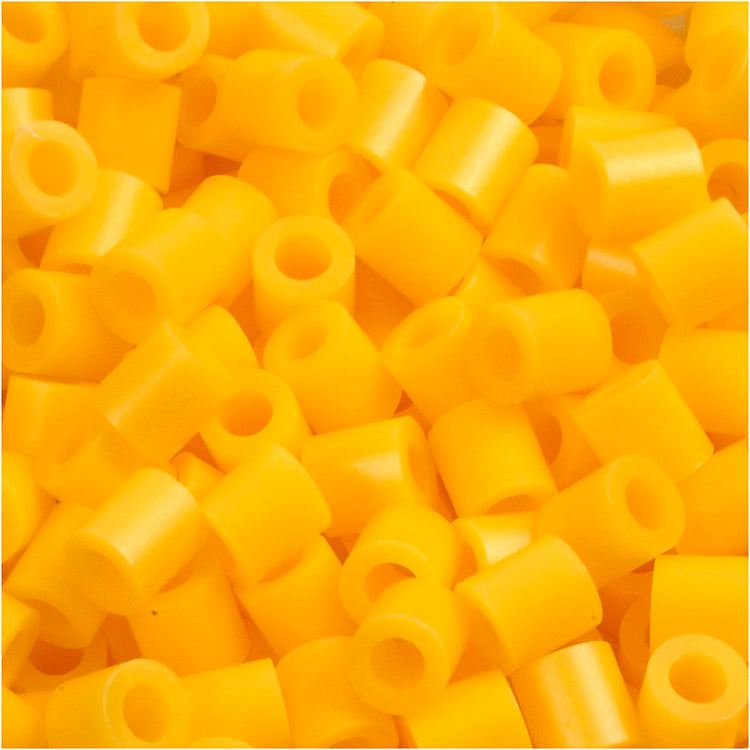 Perles à repasser Nabbi, dim. 5x5 mm, diamètre intérieur 2,5 mm, moyen, jaune (32227), 1100 pièces 1 boîte