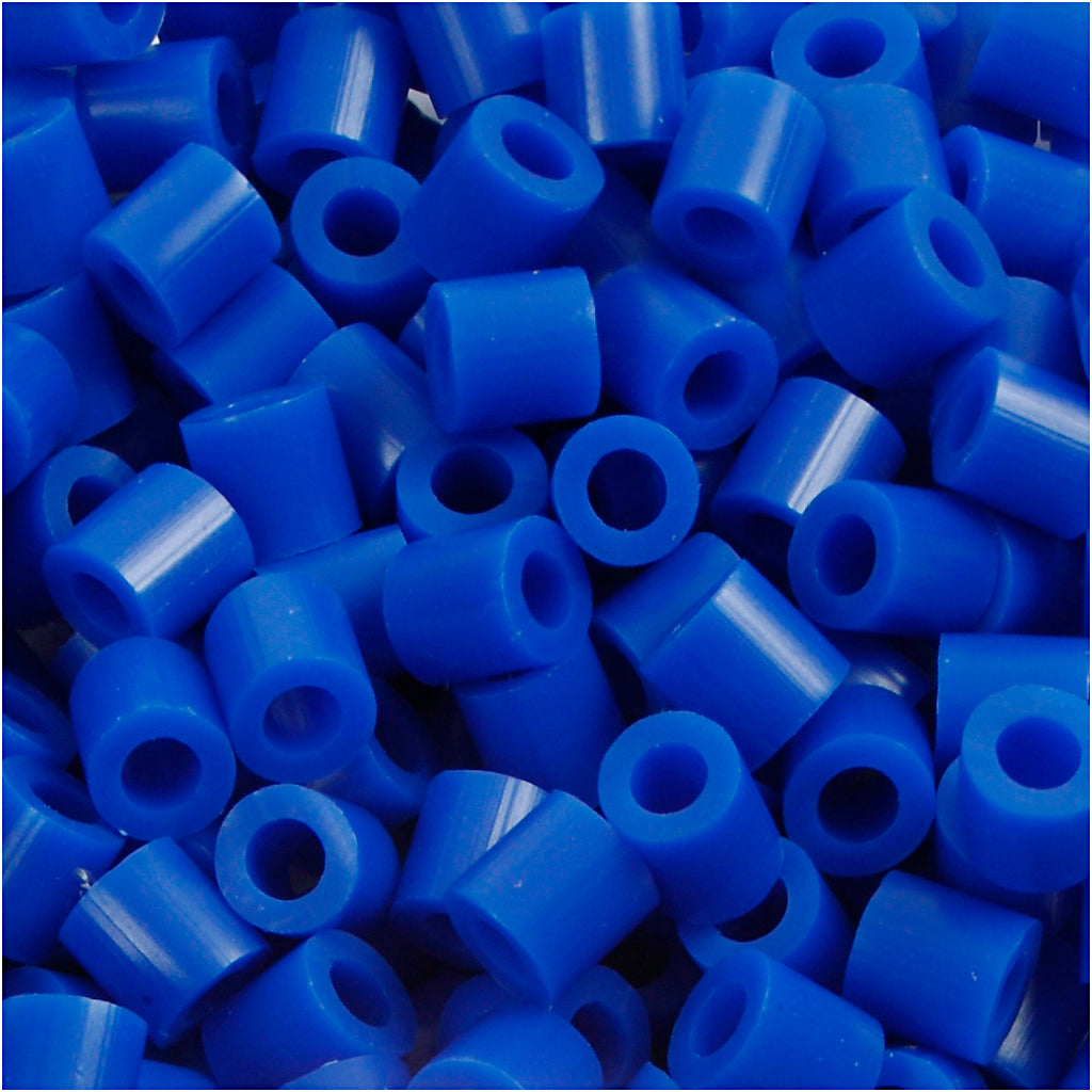 Perles à repasser Nabbi, dim. 5x5 mm, diamètre intérieur 2,5 mm, moyen, bleu foncé (32232), 1100 pièces 1 boîte