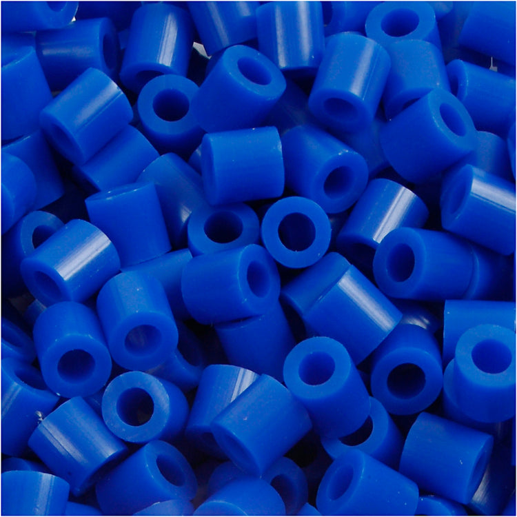 Perles à repasser Nabbi, dim. 5x5 mm, diamètre intérieur 2,5 mm, moyen, bleu foncé (32232), 1100 pièces 1 boîte