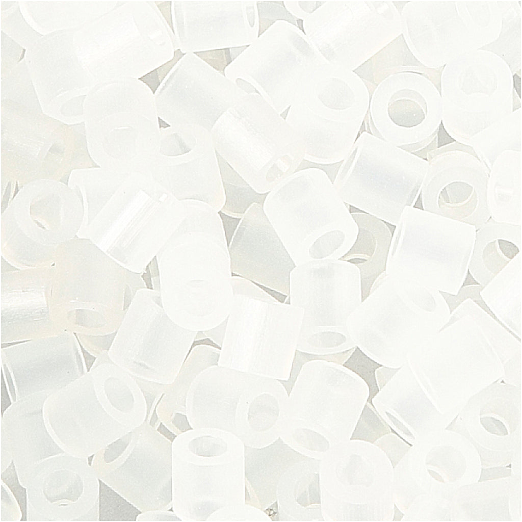Perles à repasser Nabbi, dim. 5x5 mm, diamètre intérieur 2,5 mm, moyen, transparent (32264), 6000 pièces 1 boîte