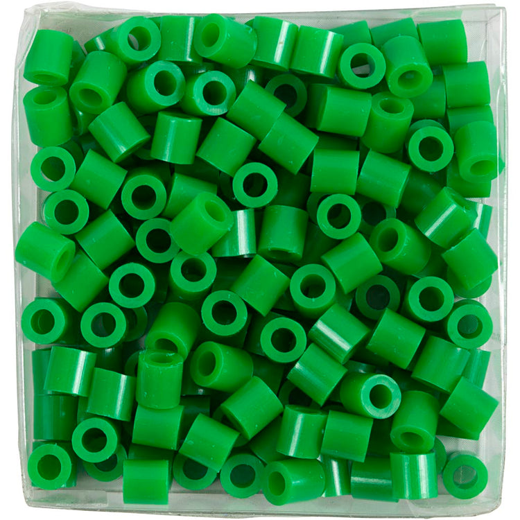Perles à repasser Nabbi, dim. 5x5 mm, diamètre intérieur 2,5 mm, moyen, vert (32230), 1100 pièces 1 boîte