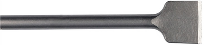 Burin plat Hikoki 76x500mm 6k-28mm avec collier