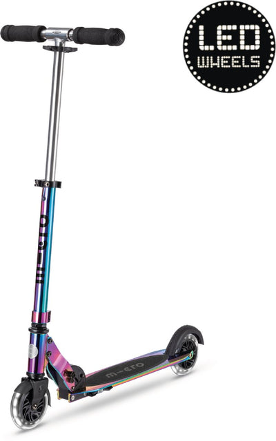 Micro-sprite Trottinette pliable 2 roues LED - néochrome