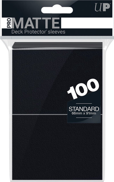 Pochettes de protection de pont Ultrapro 100 standard pro-mattes (noires)