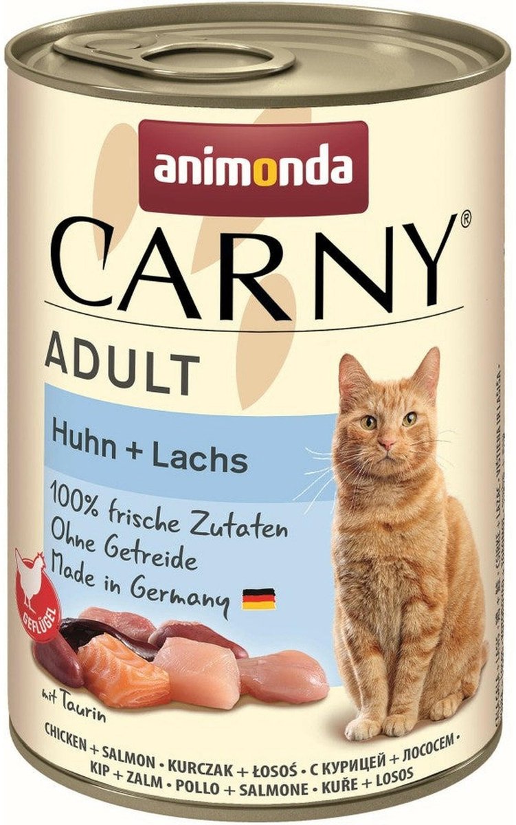 Animonda Carny Adult - nourriture humide pour chats - poulet saumon - sans céréales - 1 x 400g