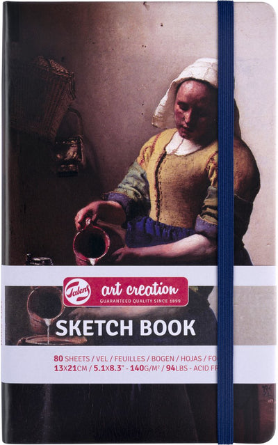 Talens art création carnet de croquis la laitière | 13 x 21 cm, 140 g, 80 feuilles