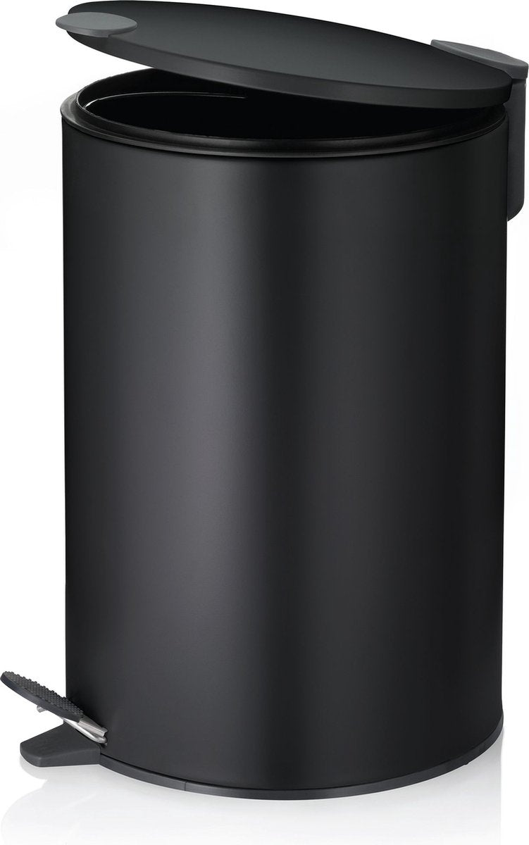 Kela poubelle à pédale, 12 l, noir - | mat