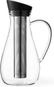 Viva Scandinavia - Carafe à infusion d'hydratation pour thé glacé - avec filtre - 1,5 litre - noir