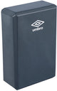 Bloc de yoga Umbro - 23 x 15 x 7,5 cm - léger et résistant - bloc de pilates - exercices d'étirement d'équilibre - support pour le yoga et les étirements - gris foncé