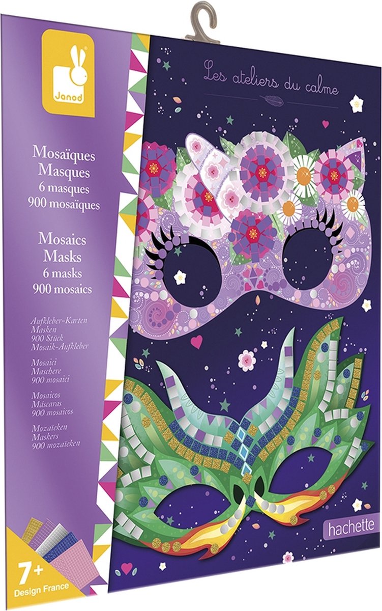 Janod - les ateliers du calme - coffret masque mosaïque