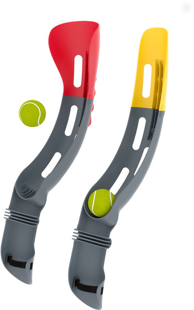 Jeu de lancer et d'attraper Chillafish - set comprenant 2 bâtons de lancement et 2 balles - jouets d'extérieur pour garçons et filles à partir de 5 ans - réglable - modèle slingi