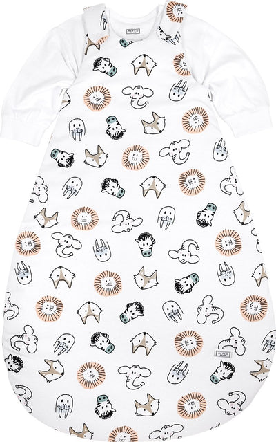 Meyco baby animal gigoteuse ronde deux pièces - multicolore - 74 80 - 2,5 tog