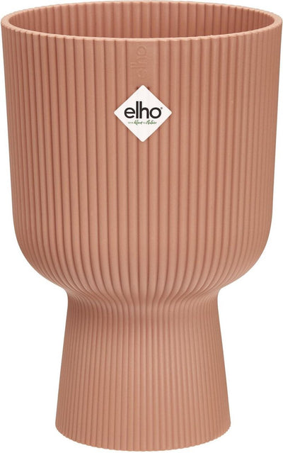 Elho vibesfold coupe 14 - pot de fleur d'intérieur - 100% plastique recyclé - ø 13,9 x h 21,0 cm - rose délicat