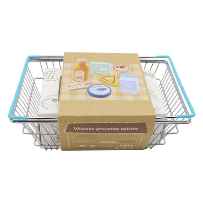 Ensemble de jeu d'épicerie en bois