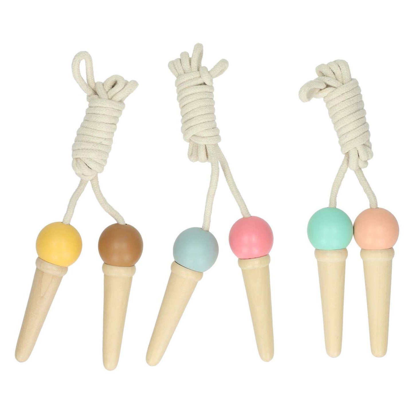 Corde à sauter en bois pour glace, 200 cm