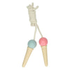 Corde à sauter en bois pour glace, 200 cm