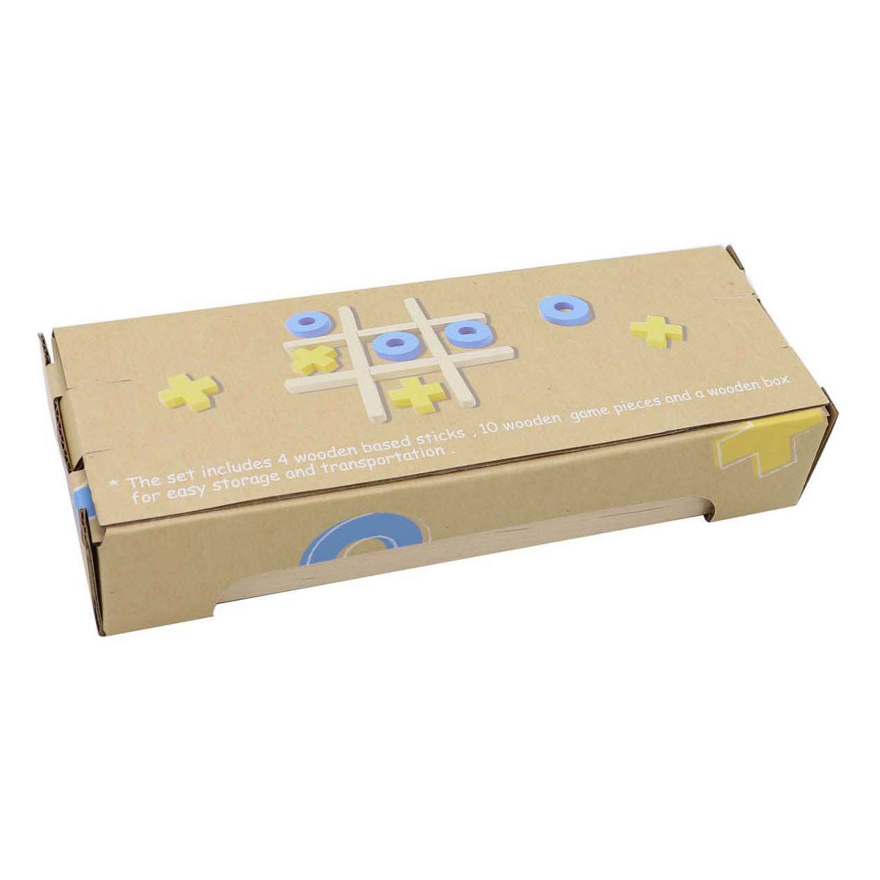 Jeu de tic tac toe en bois