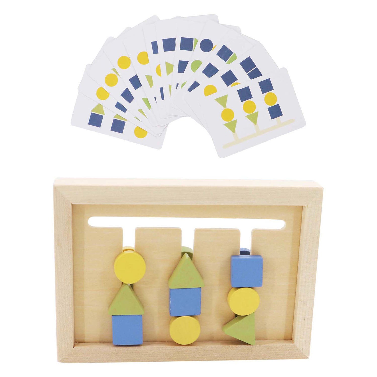 Jeu de tri des formes et couleurs en bois diablotin