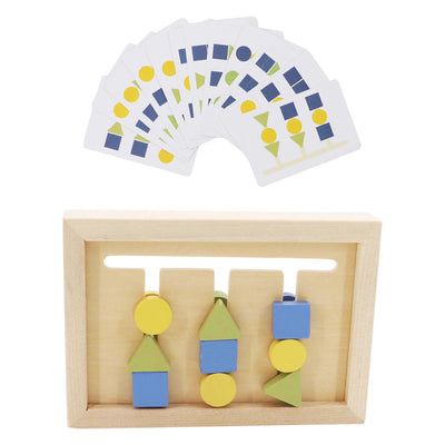 Jeu de tri des formes et couleurs en bois diablotin
