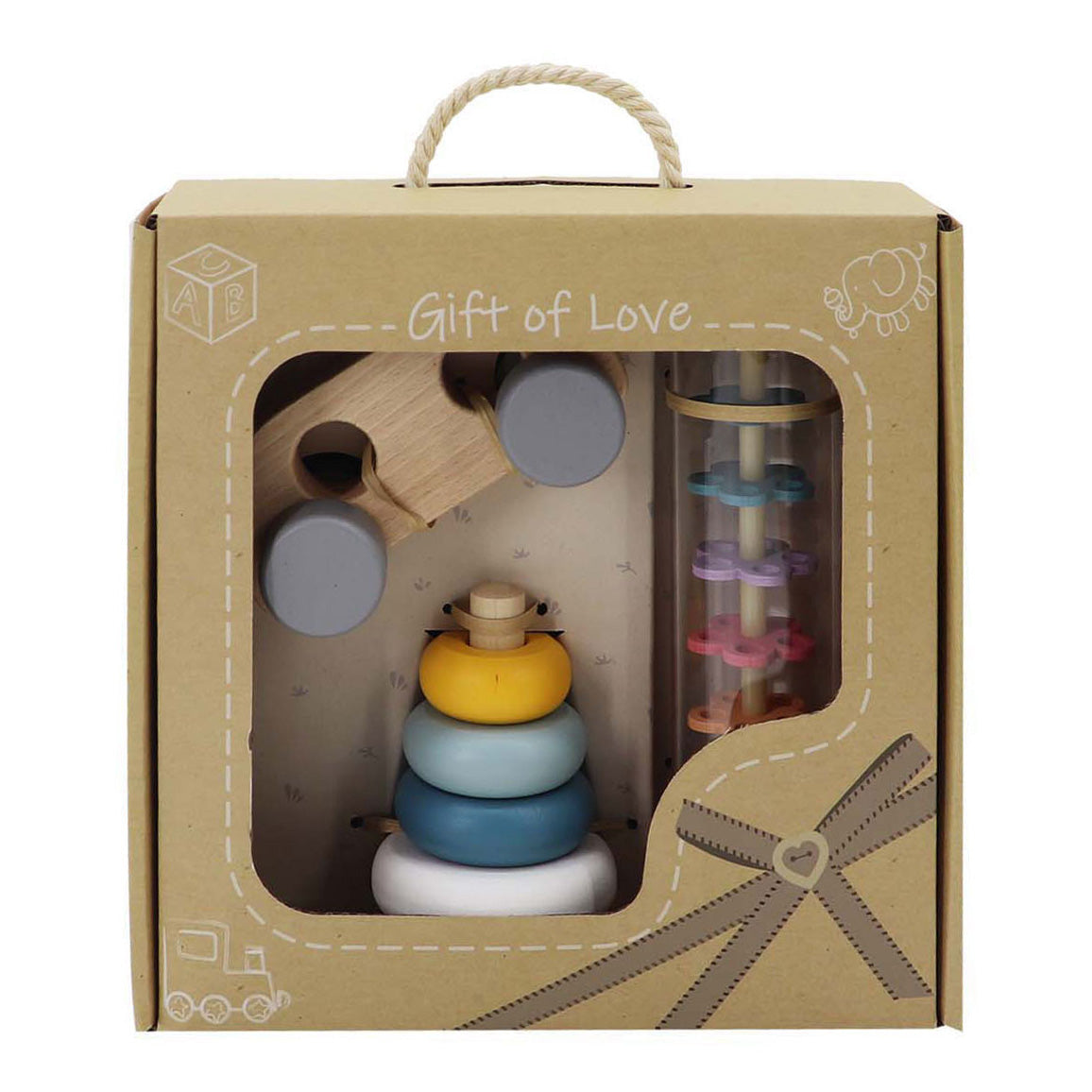 Ensemble de jeu en bois pour bébé, lot de 3