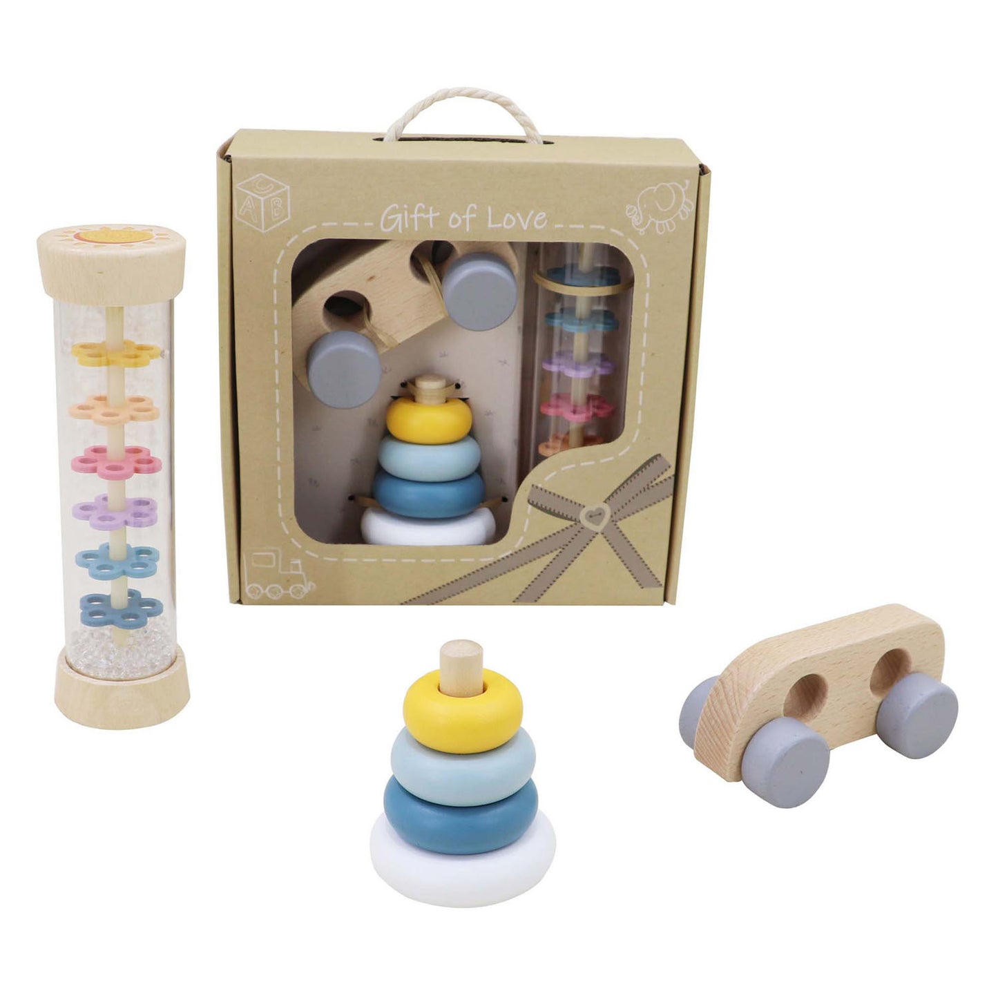 Ensemble de jeu en bois pour bébé, lot de 3