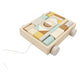 Chariot de blocs en bois, 25dlg.