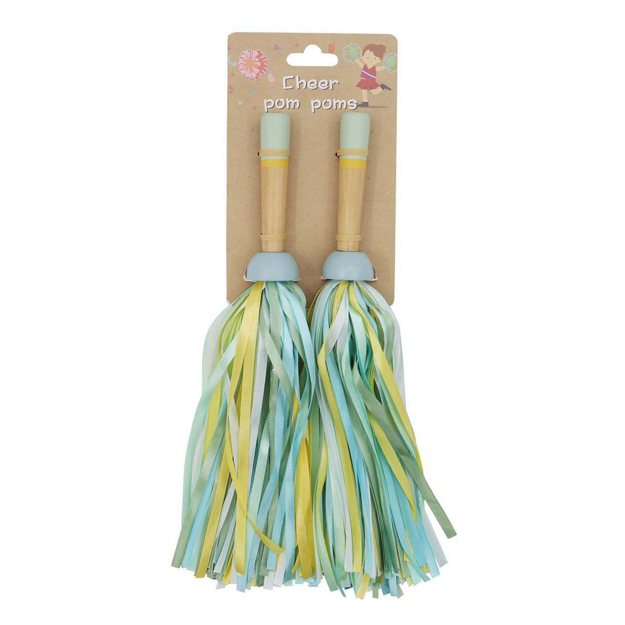 Pompons en bois, 2 pcs.