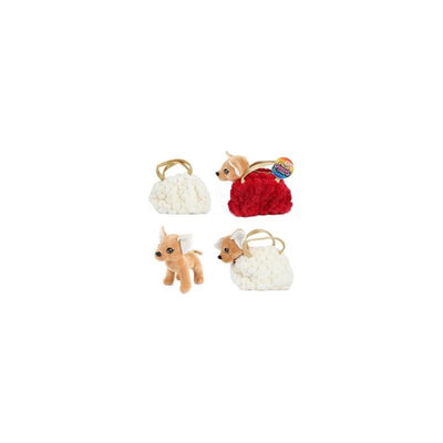 TOI-TOYS Chien Chihuahua en peluche dans le sac à main blinking