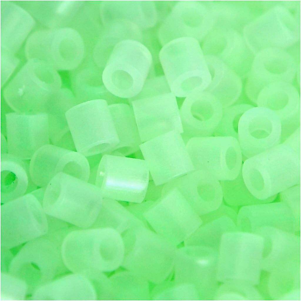 Perles à repasser Nabbi, dim. 5x5 mm, diamètre intérieur 2,5 mm, moyen, lumineuses, 6000 div 1 boîte